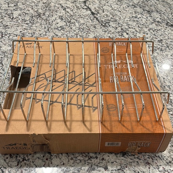 Silver Serveware Rib Rack for Dining by - Picture 2 of 4